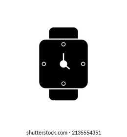 Icono de reloj plano gráfico para su diseño y sitio web