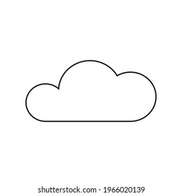 Grafisches flaches Cloud-Symbol für Ihr Design