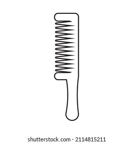 Graphic flat comb icon for your design and website