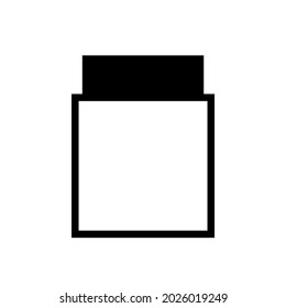 Graphic flat erase icon for your design and website