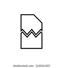 Icono de bloqueo de archivo plano gráfico para su diseño y sitio web