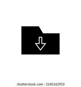 Graphic flat file download icon for your design and website