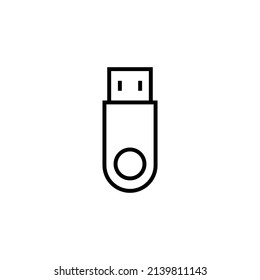 Icono de disco flash plano gráfico para su diseño y sitio web