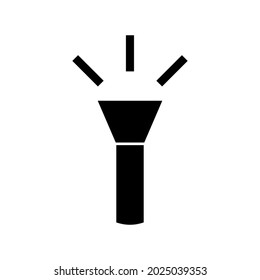 Graphic flat flashlight icon for your design and website