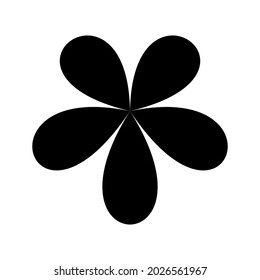 Icono gráfico de flor plana para su diseño y sitio web
