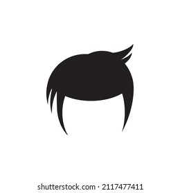 Graphic flat hair icon for your design and website