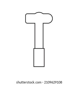 Icono gráfico de martillo plano para su diseño y sitio web