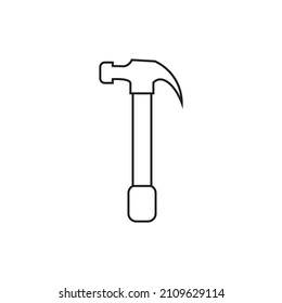 Icono gráfico de martillo plano para su diseño y sitio web