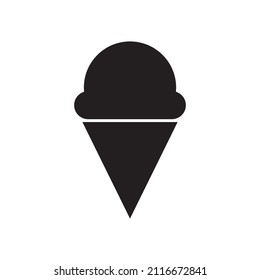 Icono gráfico de helado plano para su diseño y sitio web