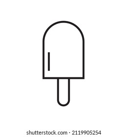 Graphic flat ice cream icon for your design and website