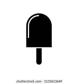 Graphic flat ice cream icon for your design and website