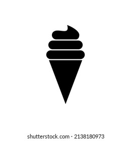 Icono gráfico de helado plano para su diseño y sitio web