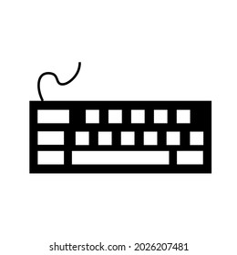 Grafisches flaches Tastatursymbol für Ihr Design und Ihre Website