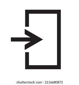 Graphic flat login icon for your design and website