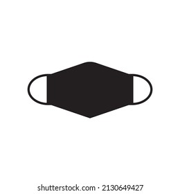 Graphic flat medical mask icon for your design and website. Suitable for healthcare industry