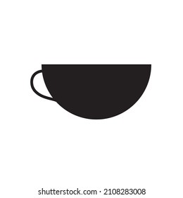 Graphic flat mug icon for your design and website