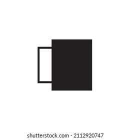 Graphic flat mug icon for your design and website