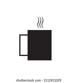Graphic flat mug icon for your design and website