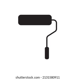 Icono de pincel plano gráfico para su diseño y sitio web