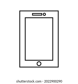 Graphic flat phone icon for your design and website