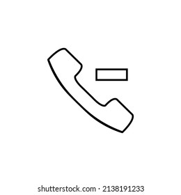 Graphic flat phone icon for your design and website