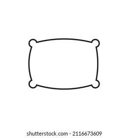 Graphic flat pillow icon for your design and website