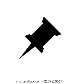 Graphic flat pin icon for your design and website