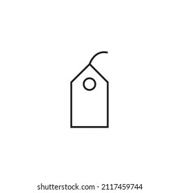 Graphic flat price tag icon for your design and website