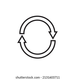Icono de actualización plana gráfica para su diseño y sitio web
