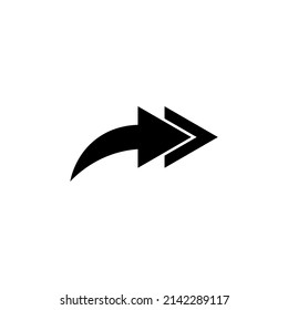 Graphic flat share icon for your design and website