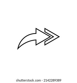 Graphic flat share icon for your design and website