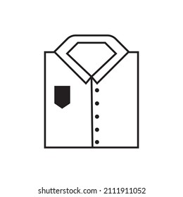 Graphic flat shirt icon for your design and website