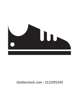 Graphic flat shoes icon for your design and website