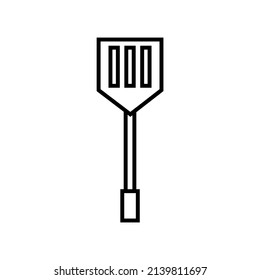 Graphic flat spatula icon for your design and website