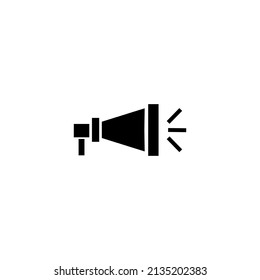 Graphic flat speaker icon for your design and website