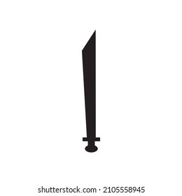 Graphic flat sword icon for your design and website
