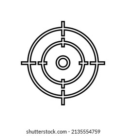 Graphic flat target icon for your design and website