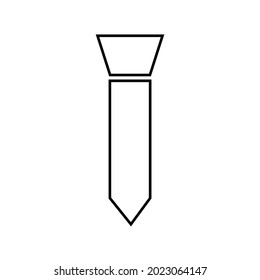 Icono gráfico de corbata plana para su diseño y sitio web