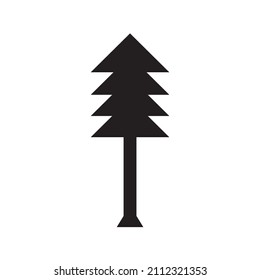 Graphic flat tree icon for your design and website