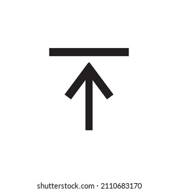 Graphic flat upload icon for your design and website