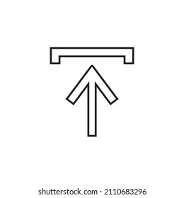 Graphic flat upload icon for your design and website