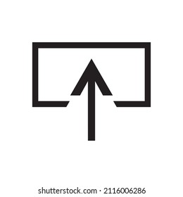 Graphic flat upload icon for your design and website