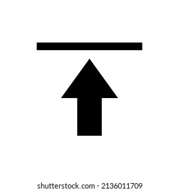Graphic flat upload icon for your design and website
