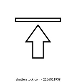 Grafisches flaches Upload-Symbol für Ihr Design und Ihre Website