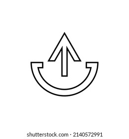 Graphic flat upload icon for your design and website