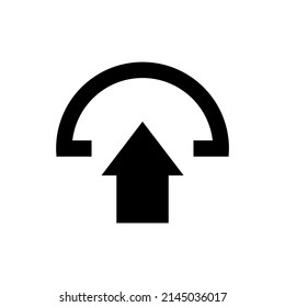 Graphic flat upload icon for your design and website