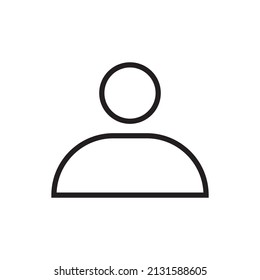 Icono de usuario plano gráfico para su diseño y sitio web