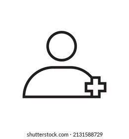 Icono de usuario plano gráfico para su diseño y sitio web