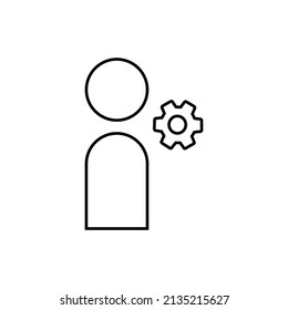 Graphic flat user icon for your design and website