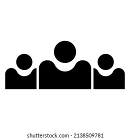 Graphic flat user icon for your design and website